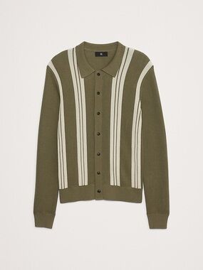 Banana Republic Cotton Button Down Sweater Polo